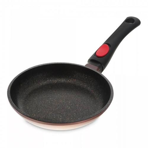 Frying pan 28 cm Kitchen Star Stonemax burgundy