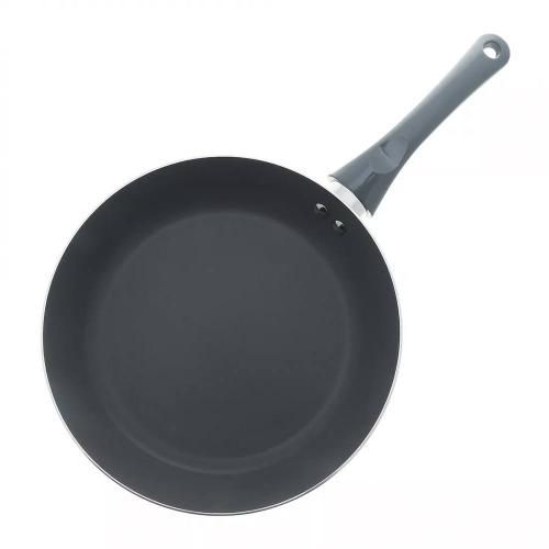 Frying pan with spatula 24 cm Kitchen Star gray-pink