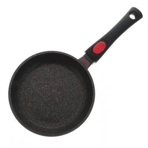 Frying pan 24 cm Kitchen Star Stonemax maroon