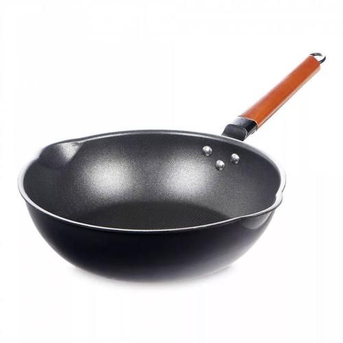 Frying pan wok 28 cm Kitchen Star Hot Fire black