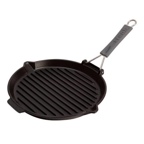 Cast iron grill pan 27 cm Staub black