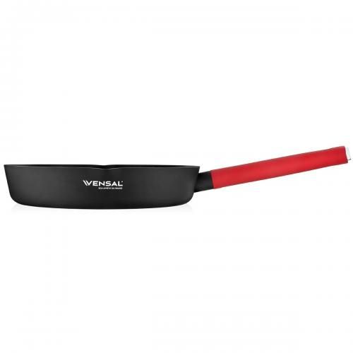 Non-stick frying pan 28 cm Vensal Velours Rouge black