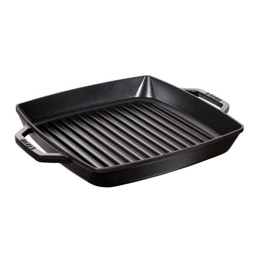 28x28 cm cast iron grill pan Staub black