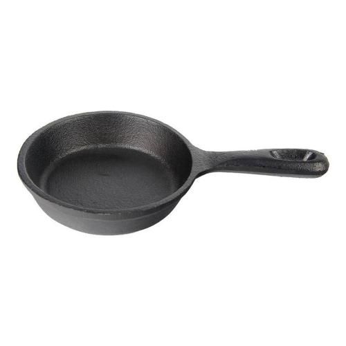 Round portioning pan with handle d 13 cm, h 3 cm, 200 ml, cast iron, P.L. Proff Cuisine