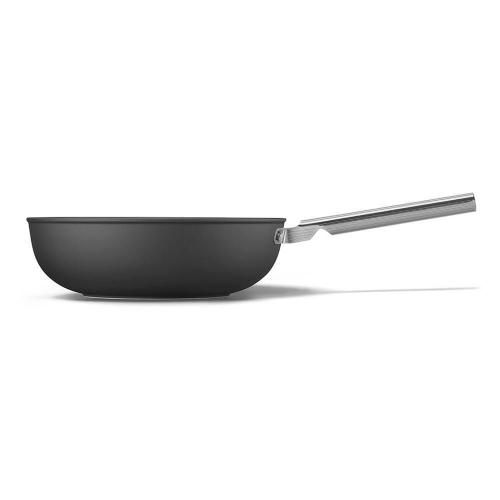 Smeg 50's Style black non-stick wok 30 cm 5.2 l