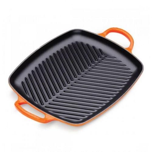 30 cm cast iron grill pan Le Creuset Signature fiery lava