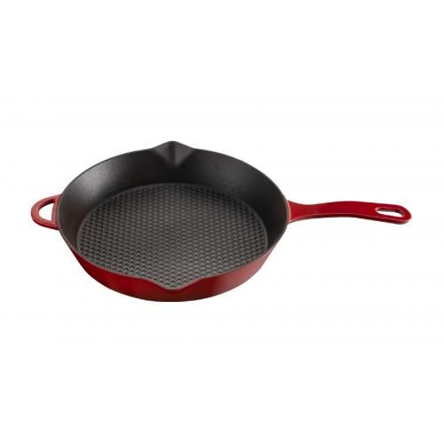 Cast iron skillet 28 cm Voeux L'amour red