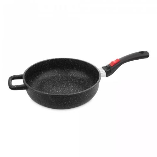 Non-stick frying pan 24 cm Olympia Hard Cook Clicca black