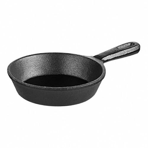 Round portioning pan with handle d 13 cm, h 3 cm, 200 ml, cast iron, P.L. Proff Cuisine