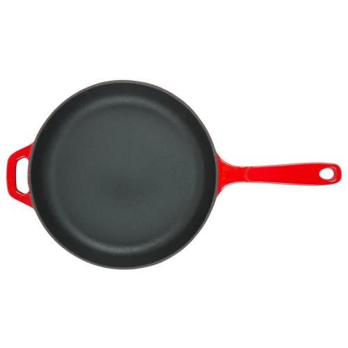 28 cm cast iron frying pan Lodge red