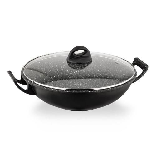 32 cm wok 32 cm Barazzoni Special Cooking Items black