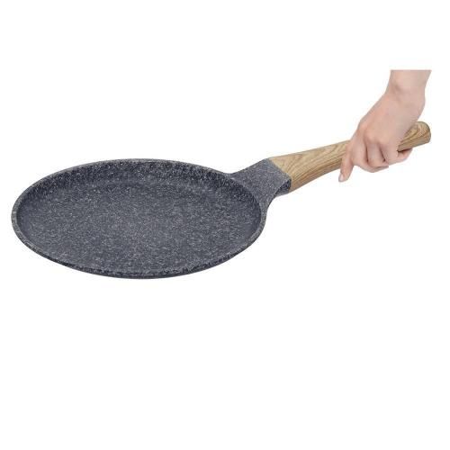 Pancake pan with non-stick coating 24 cm Nadoba Mineralica gray