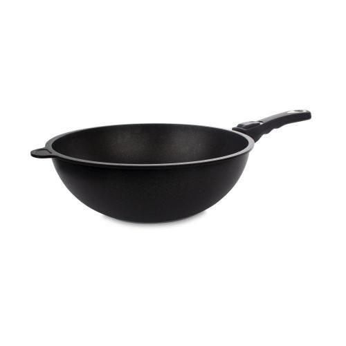 Wok for induction hobs D 28 cm H 11 cm 2,2 liters AMT