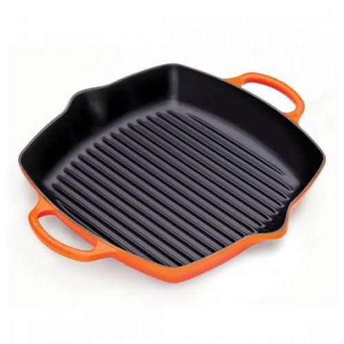 30 cm cast iron grill pan Le Creuset Signature fiery lava