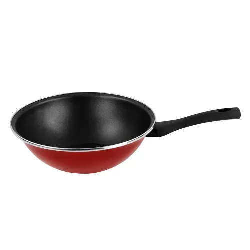 Non-stick wok 28 cm K Vitrinor V Poivre Rouge Red