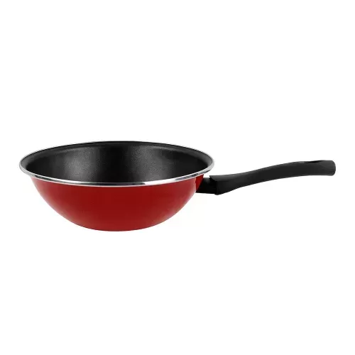 Non-stick wok 28 cm K Vitrinor V Poivre Rouge Red