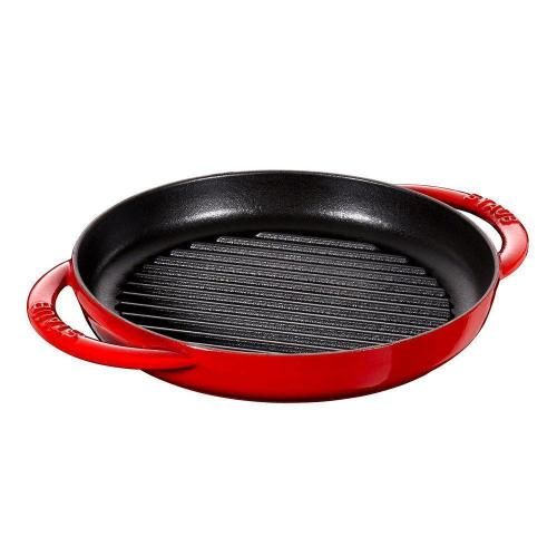 22 cm Staub cherry cast iron grill pan 22 cm