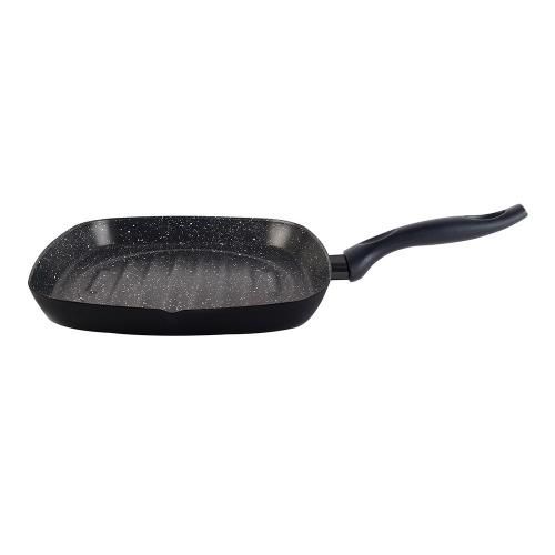 Grill pan 1,8 l 28x28 cm Vitrinor Piedra black