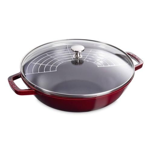 Wok with lid 30 cm 4,4 liters Staub Garnet