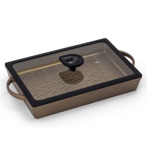 Grill pan 35x25 cm Luchetti Gold