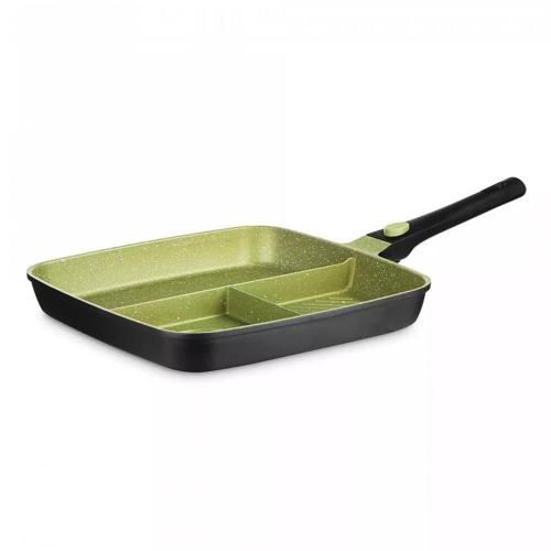 Sectional frying pan 32x32 cm Kitchen Star Millman green