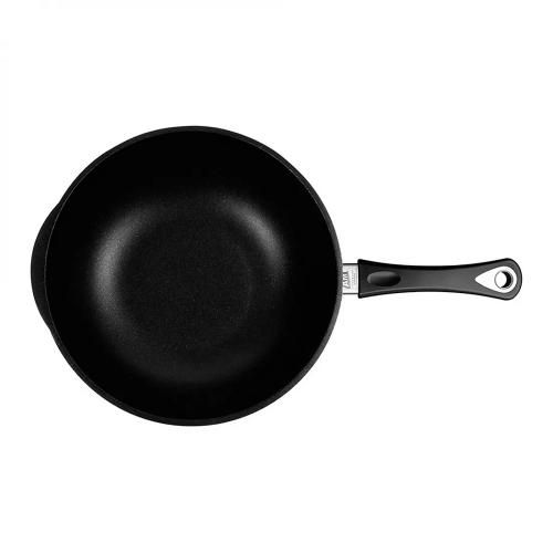 Non-stick wok 26 cm 1,5 liters AMT Frying Pans Titan black