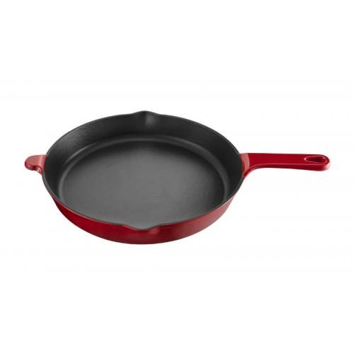 Cast iron skillet 27 cm Voeux L'amour red