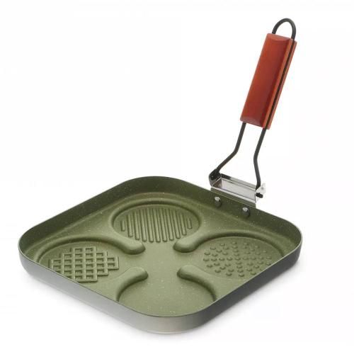 Fritter pan 24x24 cm Kitchen Star Millman green