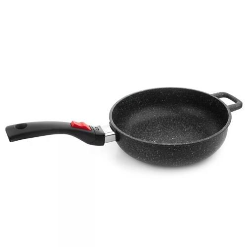 Non-stick frying pan 24 cm Olympia Hard Cook Clicca black