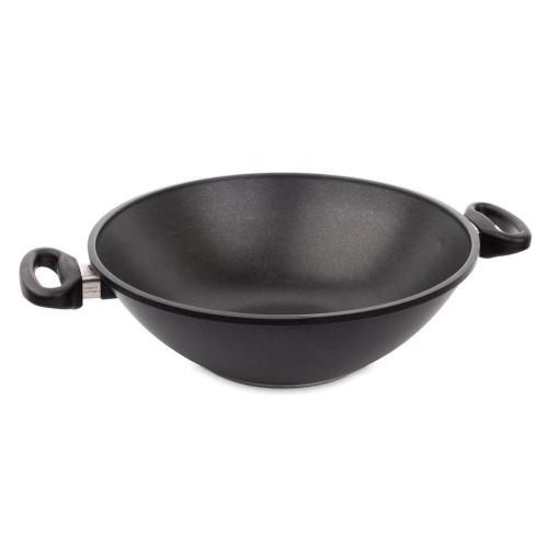 Wok with two handles D 32 cm H 11 cm 3 liters AMT