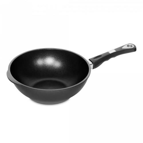 Non-stick wok 26 cm 1,5 liters AMT Frying Pans Titan black