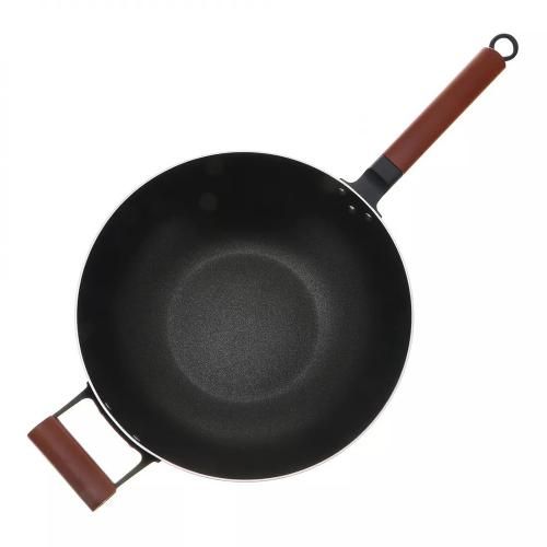 Kitchen Star Hot Fire 32 cm wok frying pan black