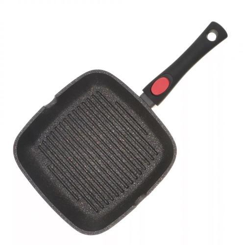 Grill pan 24x24 cm Kitchen Star Stonemax maroon