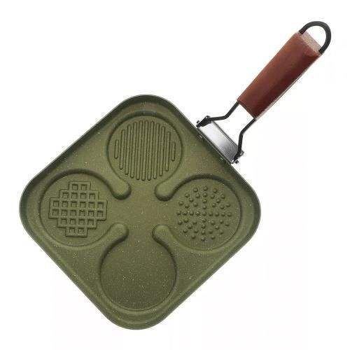 Fritter pan 24x24 cm Kitchen Star Millman green