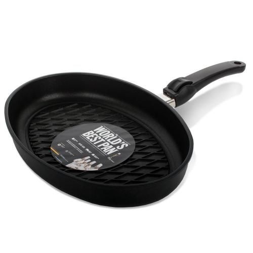 35x24 cm oval aluminum grill pan AMT Frying Pans