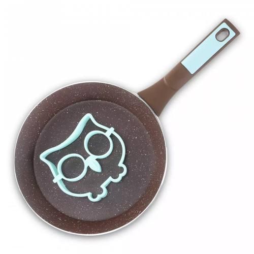 Frying pan with egg mold 24 cm Kitchen Star Lollipop turquoise