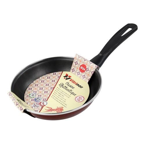 Frying pan 1,4 l 24 cm Vitrinor Authentique Burgundy Red