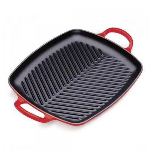 30 cm cast iron grill pan Le Creuset Signature fiery lava