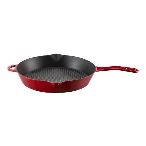 Cast iron skillet 28 cm Voeux L'amour red