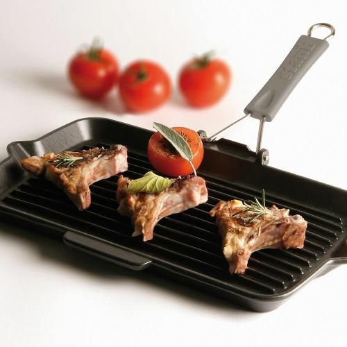 Cast iron grill pan 34x21 cm Staub black