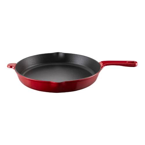 Cast iron skillet 27 cm Voeux L'amour red