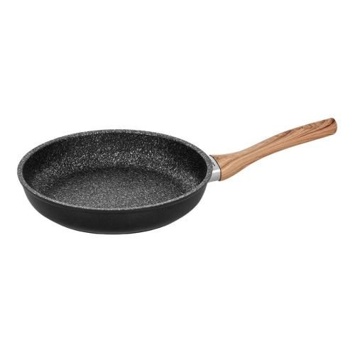 Non-stick 20 cm Barazzoni Granitica Extra Induction Eco Legno Black frying pan