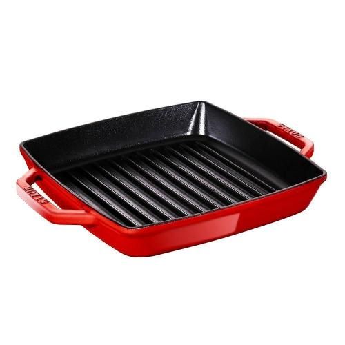 Grill pan cast iron 23 cm Staub cherry