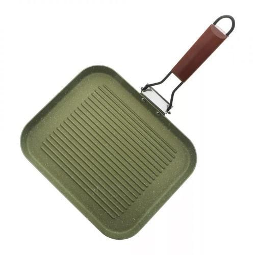 Grill pan 35x25 cm Kitchen Star Millman green